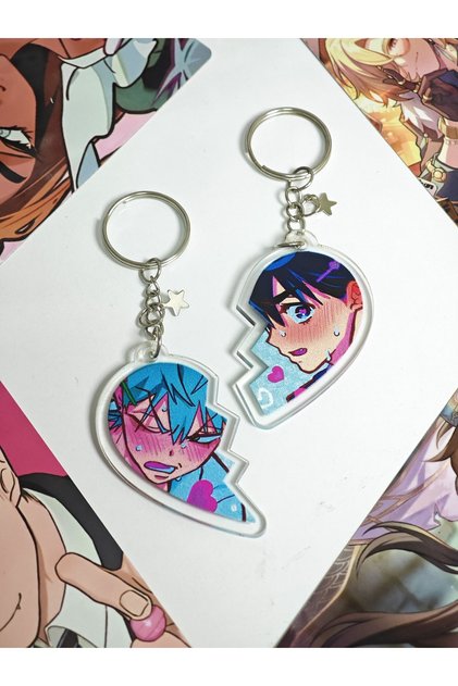 Alien Stage Heart Bag Ornament / Keychain