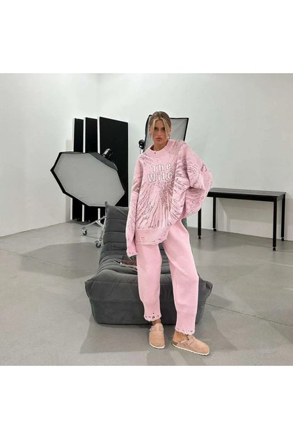Oversized Knitwear Set – the Witch Patterned