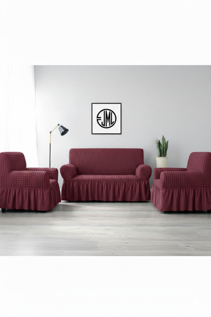 Elastic Lycra Stretchable Washable Sofa Seat Cover Set 3 +1+1 Sofa Bed Cover