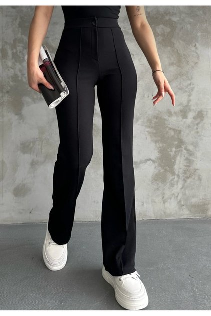 Kadin Lussi High Waist Shaping Spanish Leggings Palazzo Pants