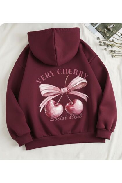 Unisex Men/Women Colorful Verrychery Custom Printed Cotton Oversized Hooded Sweatshirt