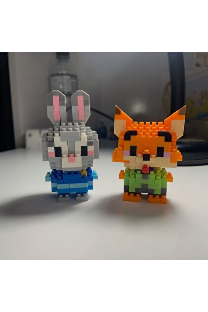 Espey Bricks Judy Hopps - Nick Wilde Mini Bricks 3D Puzzle Sevimli