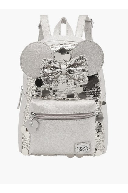 Backpack With Minnie Mouse Ear Applique - H28 x W 9 x D 17.5 cms