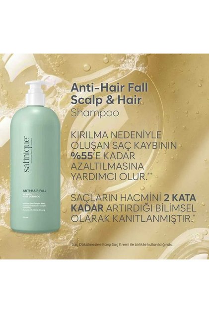 Saç Dökülmesine Karşı Şampuan 750ml Satinique