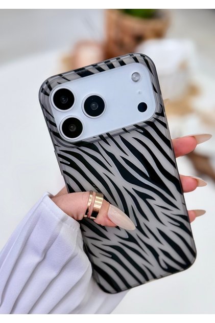 Shockproof Matte Transparent Printed Silicone Case Compatible with iPhone 17 Pro Max/18 Pro Max.