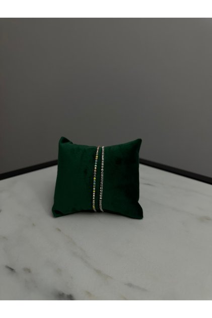 2'li Zirkon Taşlı Su Yolu Bileklik Seti - Renkli ve Beyaz Taşlı Minimalist Kombin Bileklik