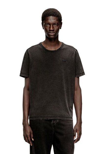 SİYAH LOGOLU ERKEK T-SHIRT
