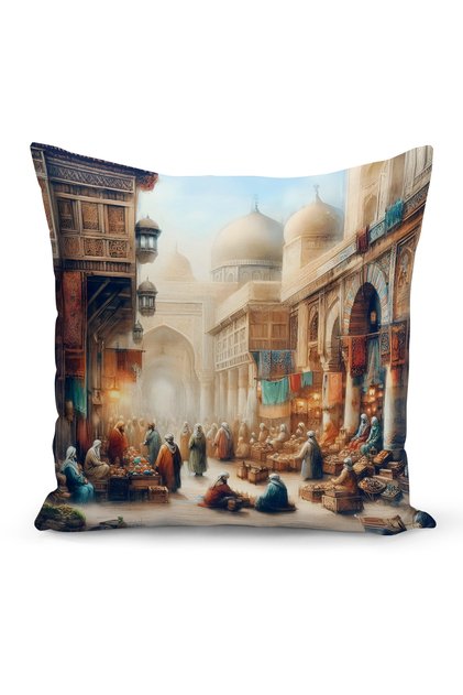 Ramadan Series Double Sided Digital Printed Throw Pillow Case (Ramadan Cushion Cover)