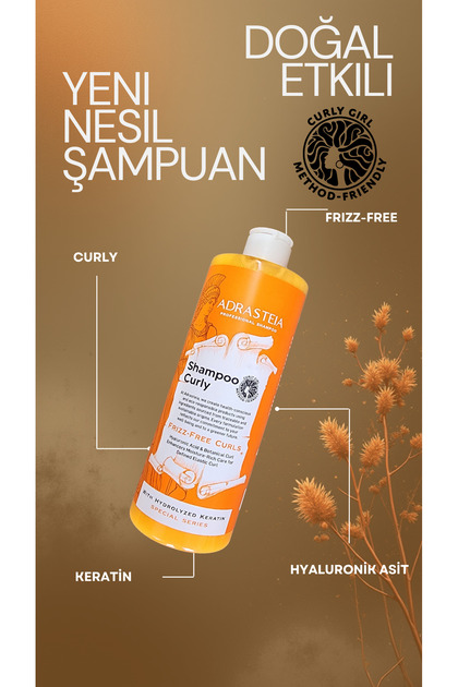ADRASTEIA Doğal Şampuan -Kıvırcık Saçlar- Organik Içerikli- Vegan