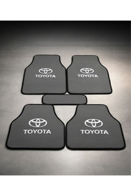 Toyota Avensis Uyumlu Gri 5 Parça Halı Paspas Seti