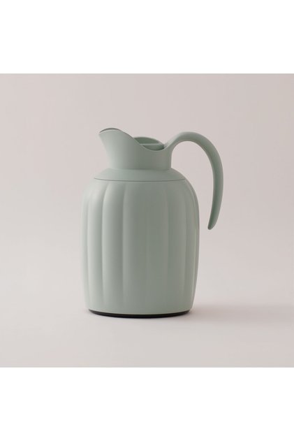 Plastic Vacuum Flask, Green 1L