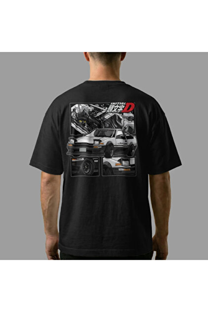 Crazy Toyota Initial D Trueno Ae 86 Oversize Tişört - Fiyatı
