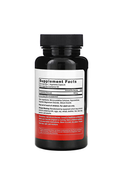 glutathione precautions force factor Glutathione Reduced Antioxidants 500 Mg 60 Vegetable Capsules-  Trendyol