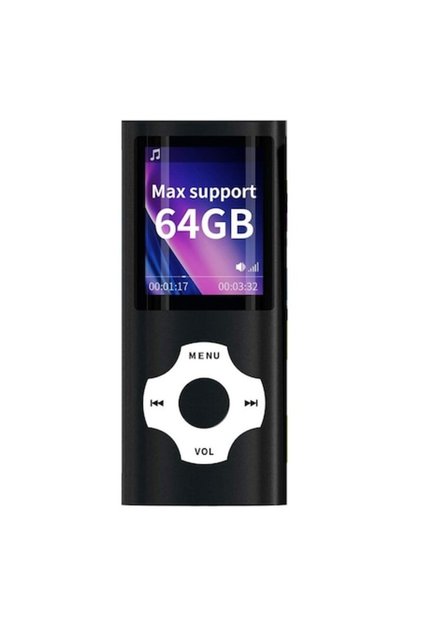 Player MP3 și MP4 portabil de 64 GB, cu ecran LCD de 1,8 inci, suportă carduri de memorie de până la 128 GB