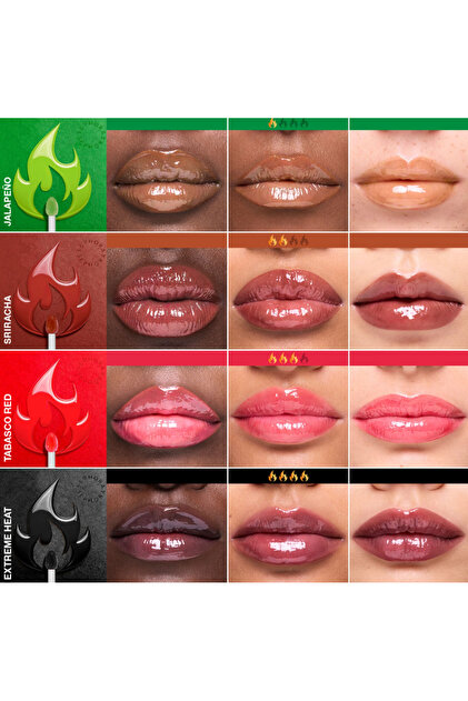 Sephora OUTRAGEOUS PLUMP VOLUME x TABASCO® - 4 farklı ton, 4