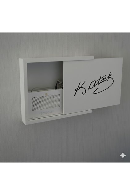 Decorative Modem Storage Box Sliding Modem Box Tabletop Fuse Board Hider Cable Organizer