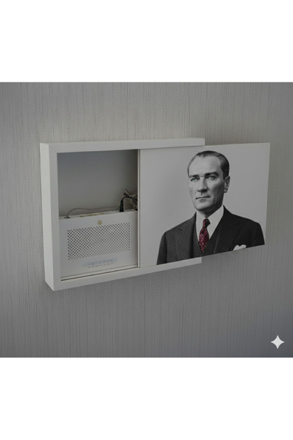 Decorative Modem Storage Box Sliding Modem Box Tabletop Fuse Board Hider Cable Organizer