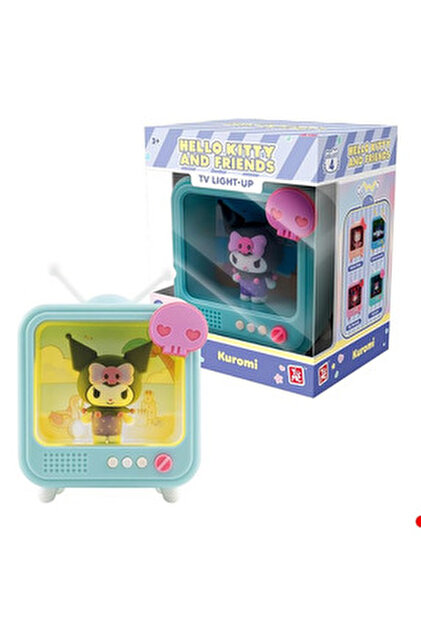 YuMe Toys Luce da comodino serie Star Light, Cinnamoroll Star Light, adorabile Cinnamoroll che sbircia da dietro una stella d'oro, 9 cm LED luce notturna per bambini (dai 3 anni in su