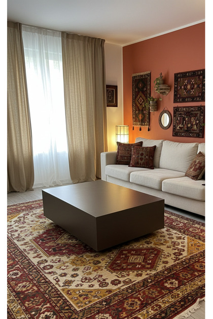 Most Mega Lignum Antrasit Orta Sehpa 80x120 cm. (Evinize Teslim)