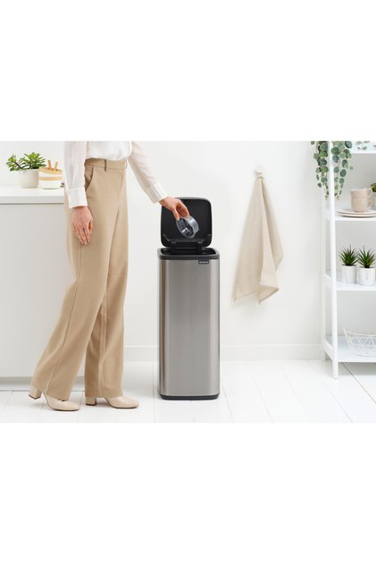 BO MATT STEEL FPP DOKUNMATİK ÇÖP KUTUSU 30L