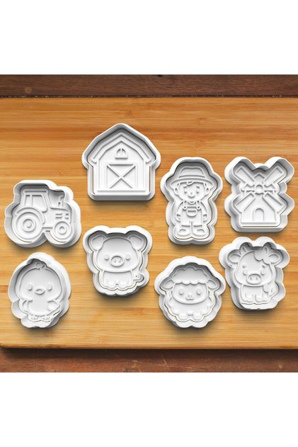 Sweet Cute Farm Pattern Cookie and Candy Dough Mold
