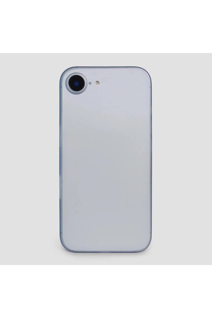iPhone 16E / 17E Case Ultra Thin Matte Surface Non-Slip with Camera Protection Semi-Transparent Light Blue