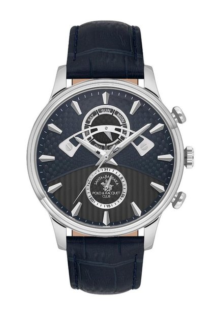 Santa Barbara Polo Racquet Club Sb.1.10593-3 Leather Strap All Functions Active Water Resistant La