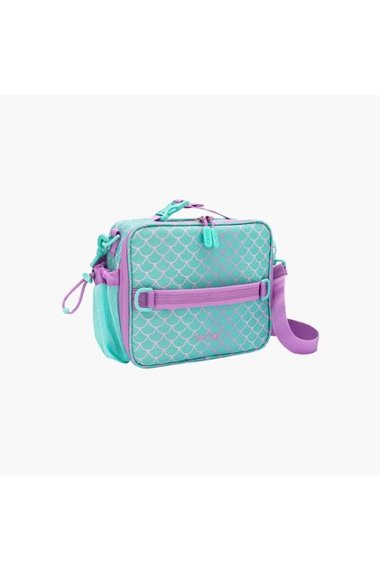 Kids Mermaid Print Insulated Lunch Bag with Zip Closure