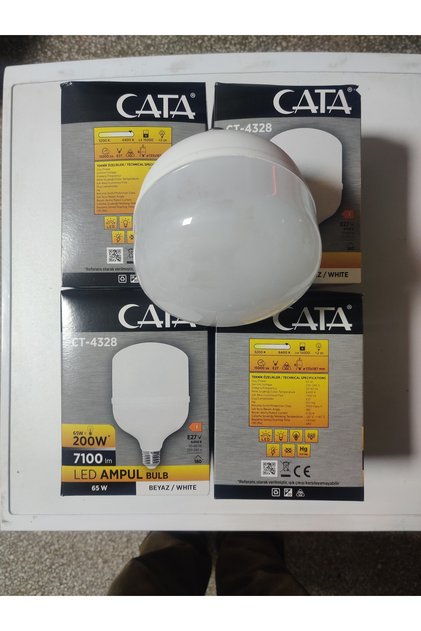 4 adet CT 4328 65W Beyaz Led Ampul