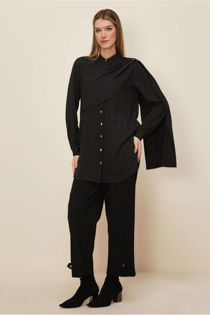 Tunic with Shawl Detail 46226