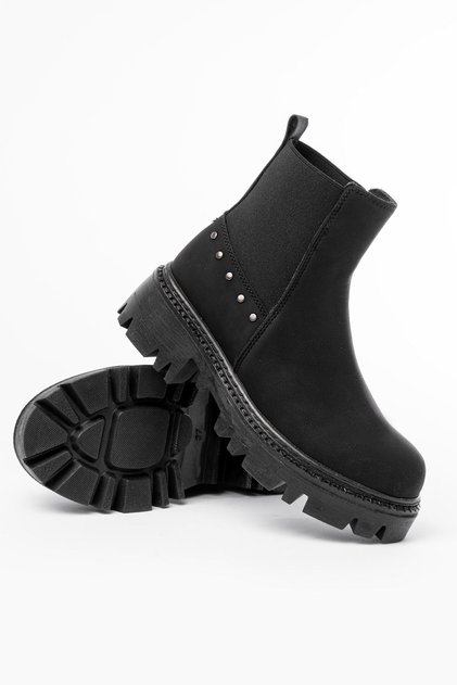 Zri̇n-868-2005 Premium Black Emerald Elastic Daily Women's Boots