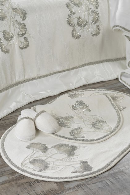 Mila İkili Oval Paspas Takımı / Krem