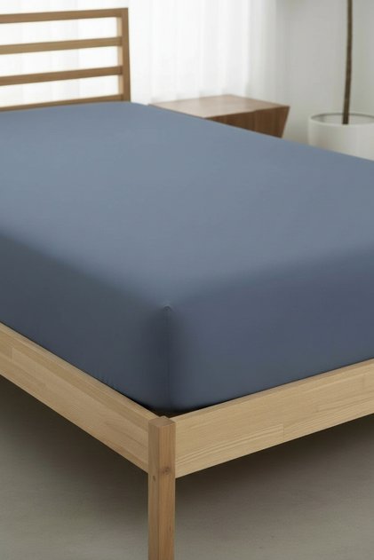 Single Elastic Towel Sheet - 100% Cotton - 100 X 200 cm