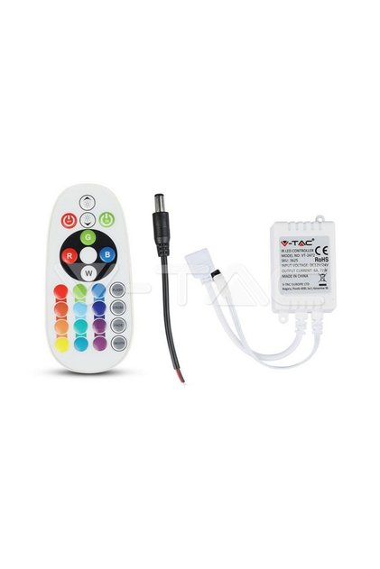 Ελεγκτής LED RGB 24 κουμπιά 12V/6A 24V/72W V-TAC