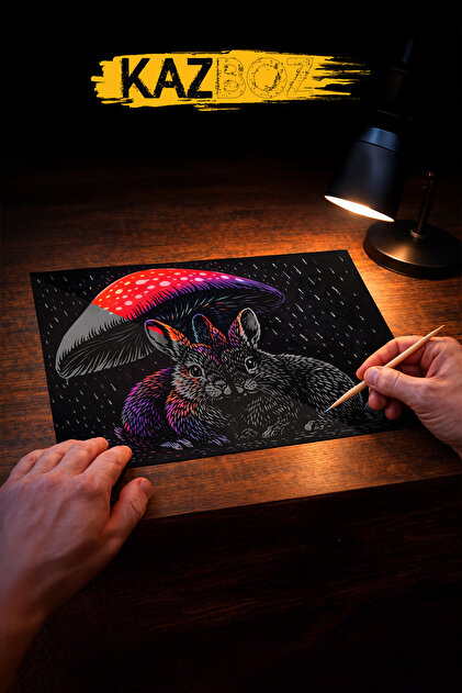Zigzag Kazboz Scratch Art - Kazıma Sanatı Hobi Seti 1 - Fiyatı
