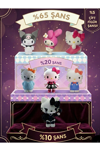 tekmation Hello Kitty, Kuromi Sürpriz Figür Yumurta Hello Kitty