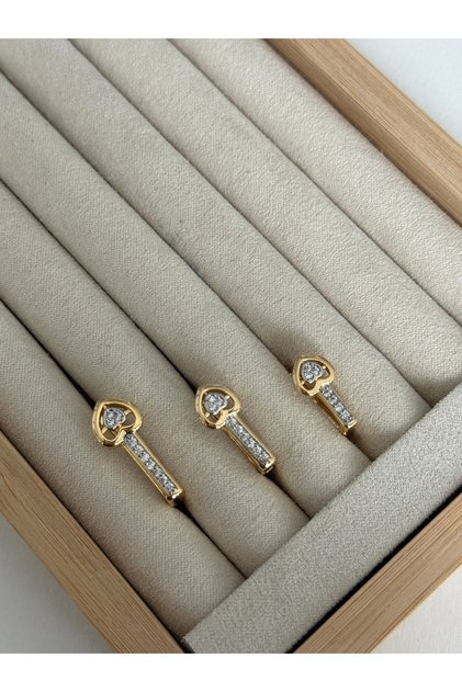 Zircon Stone Women's 3-Piece Earring Set Pj