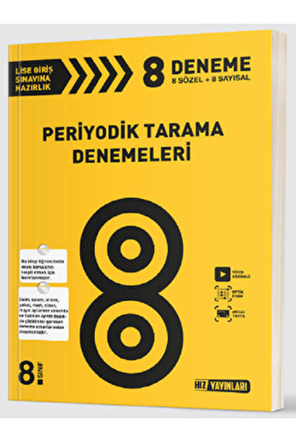 Hız Yayınları 8 Sınıf Periyodik Tarama Denemeleri - Fiyatı, Yorumları