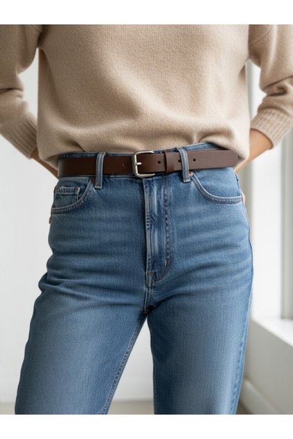 Women's Belt Women's Trouser Belt, Coat Belt, Dress Belt, Shirt Belt, 2.3 cm