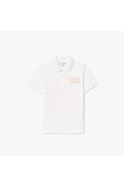 Çocuk Baskılı Beyaz Polo
