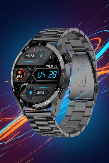 GPS Destekli GT4 AMOLED Akıllı Saat – Sesli Arama, NFC, Spor ve Sağlık Takibi