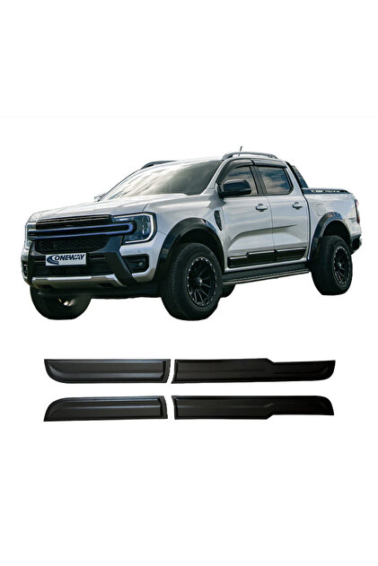 TMZ Garage Ford Ranger T9 Kapı Koruma Seti 4 Parça | Mat Siyah