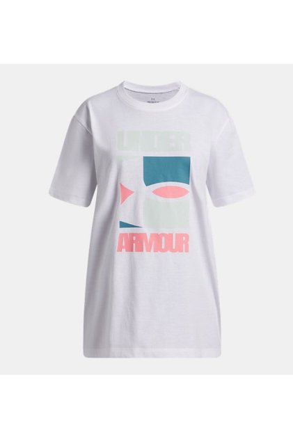 Kız Çocuk UA Block Logo Oversize Kısa Kollu T-Shirt 6009720-100