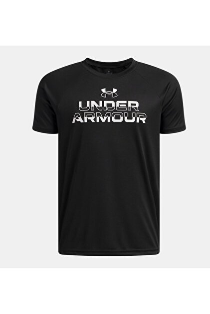 Erkek Çocuk UA Tech Split Wordmark Kısa Kollu T-shirt 1383010-004