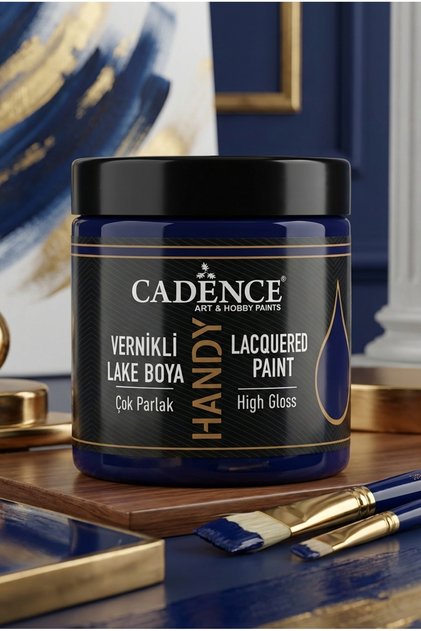 Handy Lake Parlak L035 Lacivert 250 ml Boya Tüm Yüzeyler İçin Kokusuz Vernik Gerektirmez