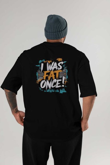 Gym, Sports, Fitness 5 Back Printed Black Oversize T-Shirt Men's Women's Cotton Crew Neck T-Shirt