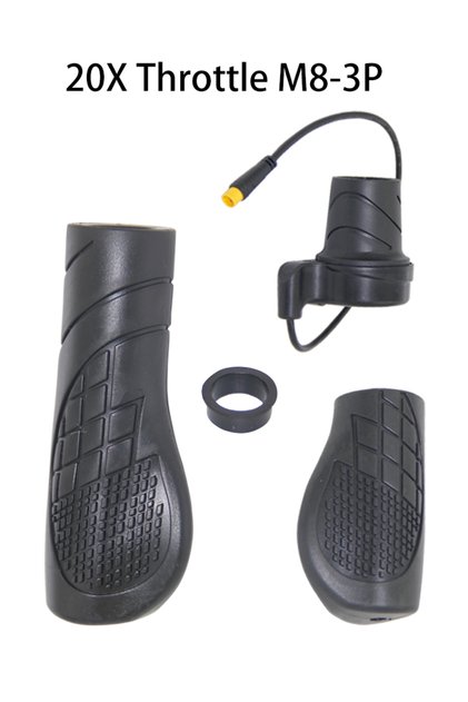 20X WF 20X Half Throttle for Electric Bicycle Left Right Sleeve Rotary Handle Waterproof Connector E