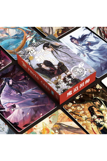 Random Cover 55pcs Grandmaster of Demonic Cultivation Laser Lomo Card Mo Dao Zu Shi Wei Wuxian,Lan W