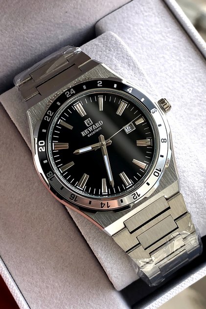 Original 2 Year Warranty Men's Wristwatch Steel Band Boxed