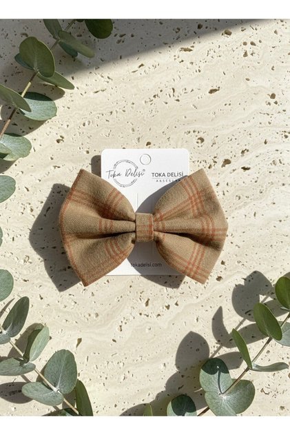 Brown Handmade Automatic Bow Buckle